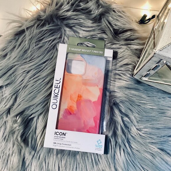 T-Mobile Revvl 7 Pro 5G Case Quikcell ICON Series Case in Vivid Strokes - Picture 1 of 2